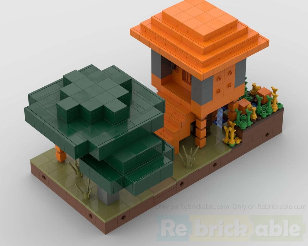 Lego the Savanna_Village part C: Fisher Cottage 1