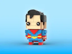 Super Man Brickheadz LEGO MOC - DC