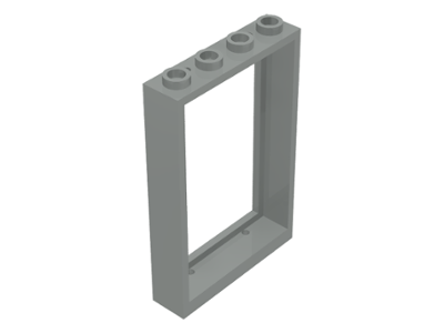 Lego Window 1 x 4 x 5 (Undetermined Type) / Light Gray