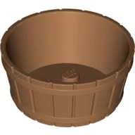 Barrel Half Large with Axle Hole / Medium Nougat