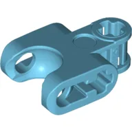 Technic Axle Connector 2 x 3 with Ball Socket, Open Lower Axle Holes / Medium Azure
