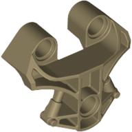 Lego Large Figure Chest Cover (Toa Metru) / Flat Dark Gold