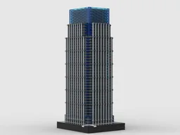 25 Canary Wharf at 1/650th Scale