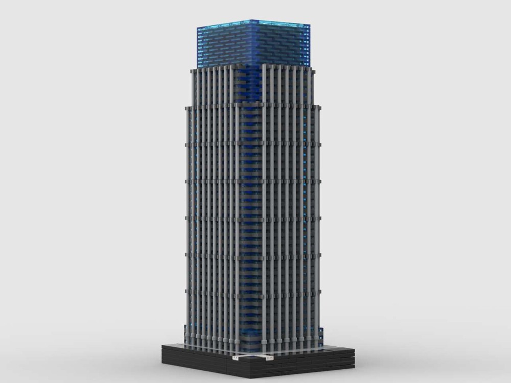 Lego 25 Canary Wharf at 1/650th Scale