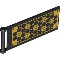 Flag 7 x 3 with Rod and Gold Solar Panel Print