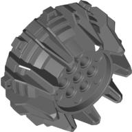 Lego Wheel Hard Plastic with Small Cleats and Flanges / Dark Bluish Gray
