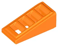 Brick Sloped 18° 2 x 1 x 2/3 with 4 Slots / Grate
