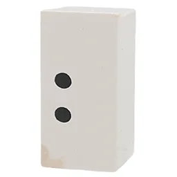 Tile Special 1 x 2 x 5/6 with Stud Hole in End with ':' Print