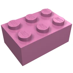 Brick 2 x 3 / Dark Pink