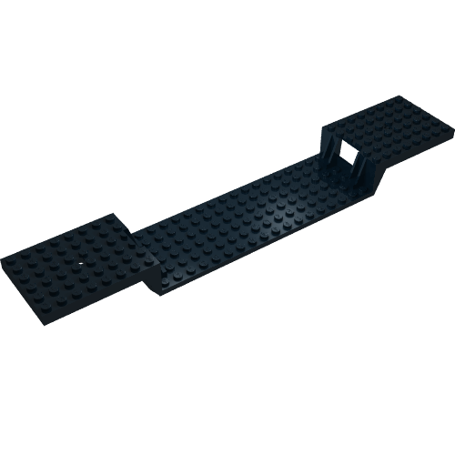 Lego Vehicle Base, Train 6 x 34 Split-Level with Bottom Tubes