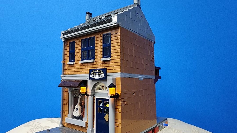Lego Music Store Moc Using 10308 Holiday Main Street