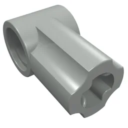 Technic Axle and Pin Connector Angled #1 / Light Gray