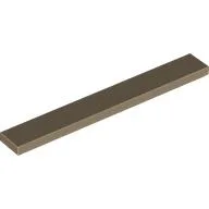 Tile 1 x 8 with Groove / Dark Tan