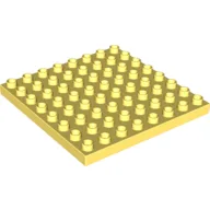 Duplo Plate 8 x 8 / Bright Light Yellow