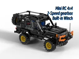 Mini RC TOYOTA Land Cruiser 78 Troop Carrier