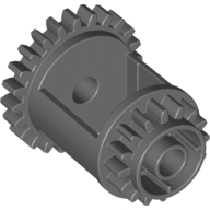 Lego Technic Gear Differential, 24 -16 Tooth with Clutch on Both Sides / Dark Bluish Gray