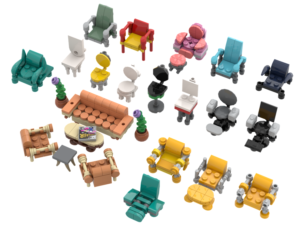 Lego Assortment of Chairs