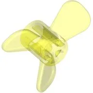 Propeller 3 Blade 3 Diameter with Axle Cross / Trans-Neon Green
