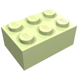 Brick 2 x 3 / Yellowish Green