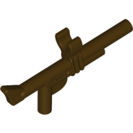 Lego Equipment Tranquilizer Gun with Top Clip / Dark Brown