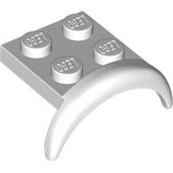 Lego Wheel Arch, Mudguard 2 x 3 x 1 1/3 with 2 x 2 Plate / White