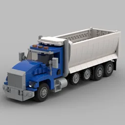 Kenworth T800 Dump truck (Blue-White)