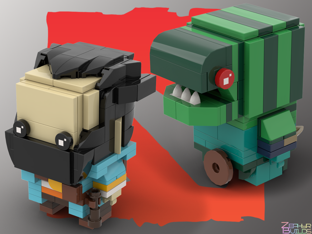 Lego DOTA 2 Seafaring Foes Brickheadz (Admiral Kunkka and Tidehunter)
