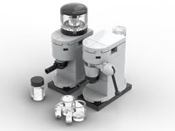Manual espresso machine and coffee grinder