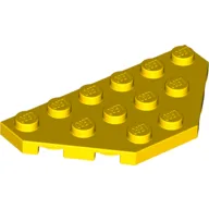 Wedge Plate 3 x 6 Cut Corners / Yellow
