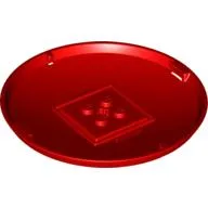 Pod, Bottom Cap 9 x 9 x 1 X-Pod / Red