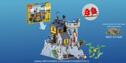 31120: Black Falcon's Aerie - 100% Parts Used! (Requires MOC-211628)