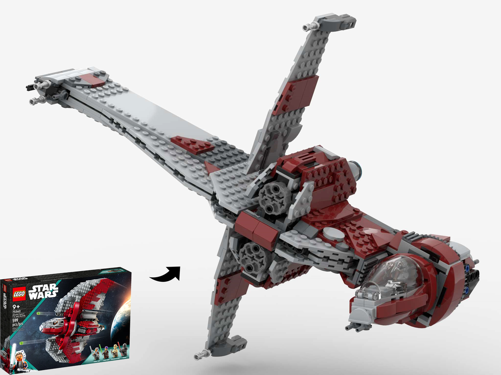 Lego B-Wing Mark II Starfighter – Alternate Build of 75362 Ahsoka Tano's T-6 Shuttle