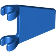 Flag 2 x 2 Trapezoid with Flat Area between Clips / Blue