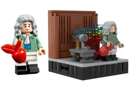 Isaac Newton Minifigure Display Diorama