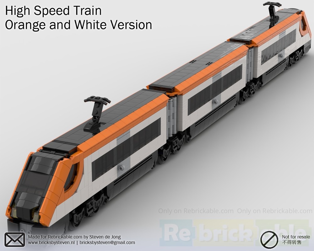 Lego High Speed Train (City / Minifig Scale)