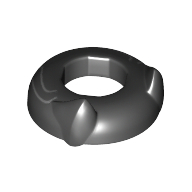 Lego Head Top with Panther Ears with Silver Lines Print