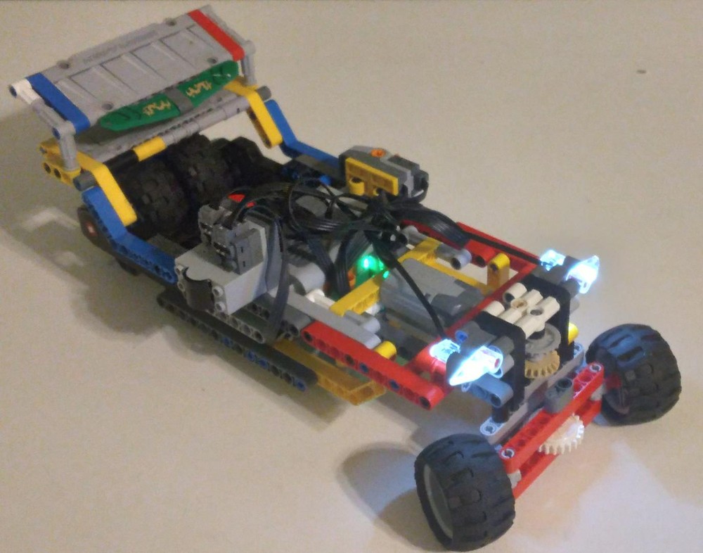 Lego Fast Technic RC Car V2 (Dual Buggy Motor)