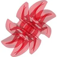 Propeller 8 Blade 5 Diameter / Trans-Red