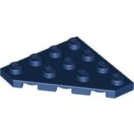 Wedge Plate 4 x 4 Cut Corner / Dark Blue