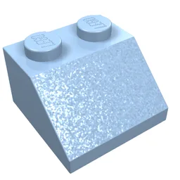 Brick Sloped 45° 2 x 2 / Bright Light Blue