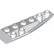 Brick Wedged, Curved Inverted 6 x 2 Right / White