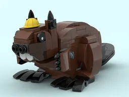 Beaver with Display Base