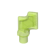 Lego Headwear Accessory Helmet Wing with Pin / Trans-Bright Green