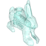 Lego Animal, Rabbit / Hare / Glitter Trans-Light Blue