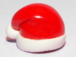 Santa Hat with Red Top Print