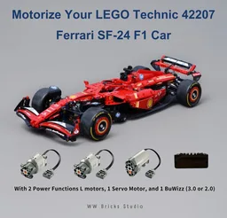 [RC] LEGO Technic 42207 SF-24 F1 Car without extra pieces