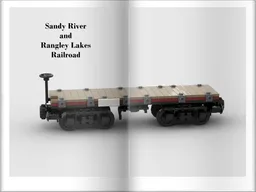 Sandy River and Rangley Lakes Flat Car (Empty)