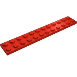 Plate 2 x 12 / Red