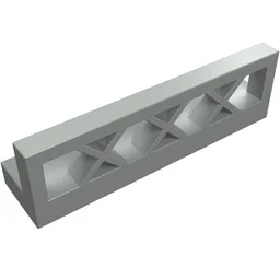 Fence Lattice 1 x 4 x 1 / Light Gray