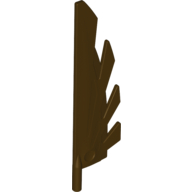 Lego Creature Body Part, Wing 9L with Stylized Feathers / Dark Brown